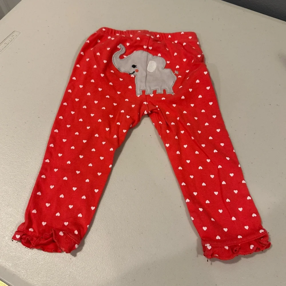 12 Months Bundle 3 Leggings (Elephant Butt, Grey, Maroon Floral)